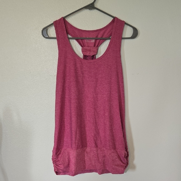 Eddie Bauer Heathered Maroon Racerback Tank Size Medium - Picture 1 of 7